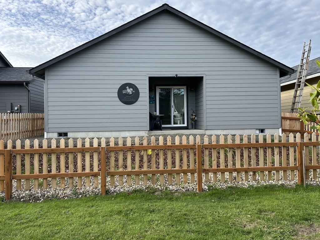 Backyard view of Breeze's Driftwood Inn