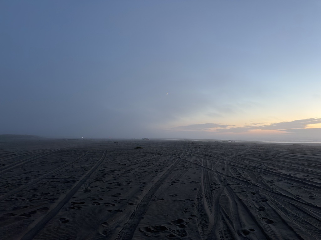 Driveable beach at Long Beach